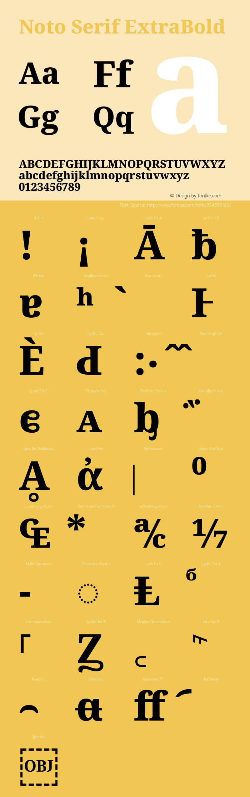 Noto Serif ExtraBold Version 2.013图片样张