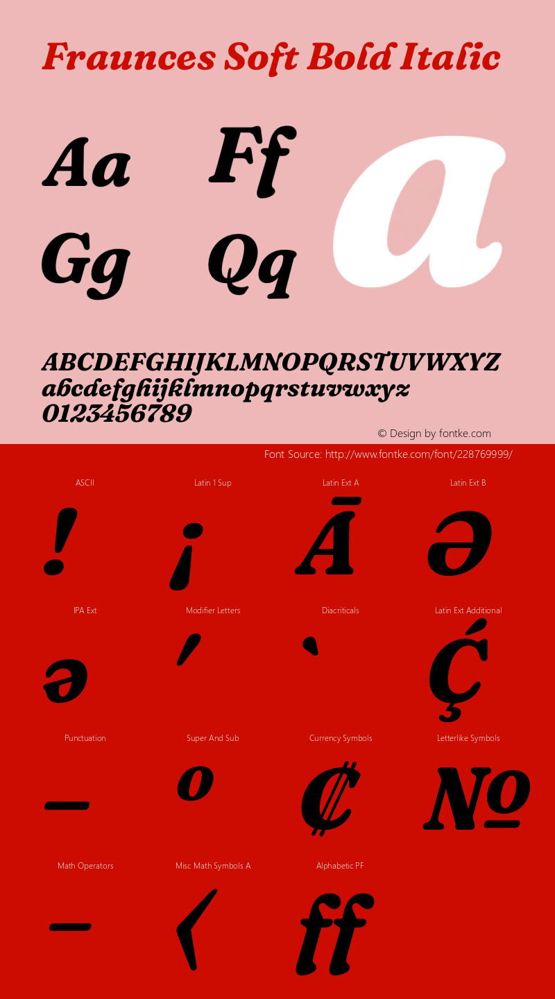 Fraunces Soft Bold Italic Version 1.000;[b76b70a41]图片样张