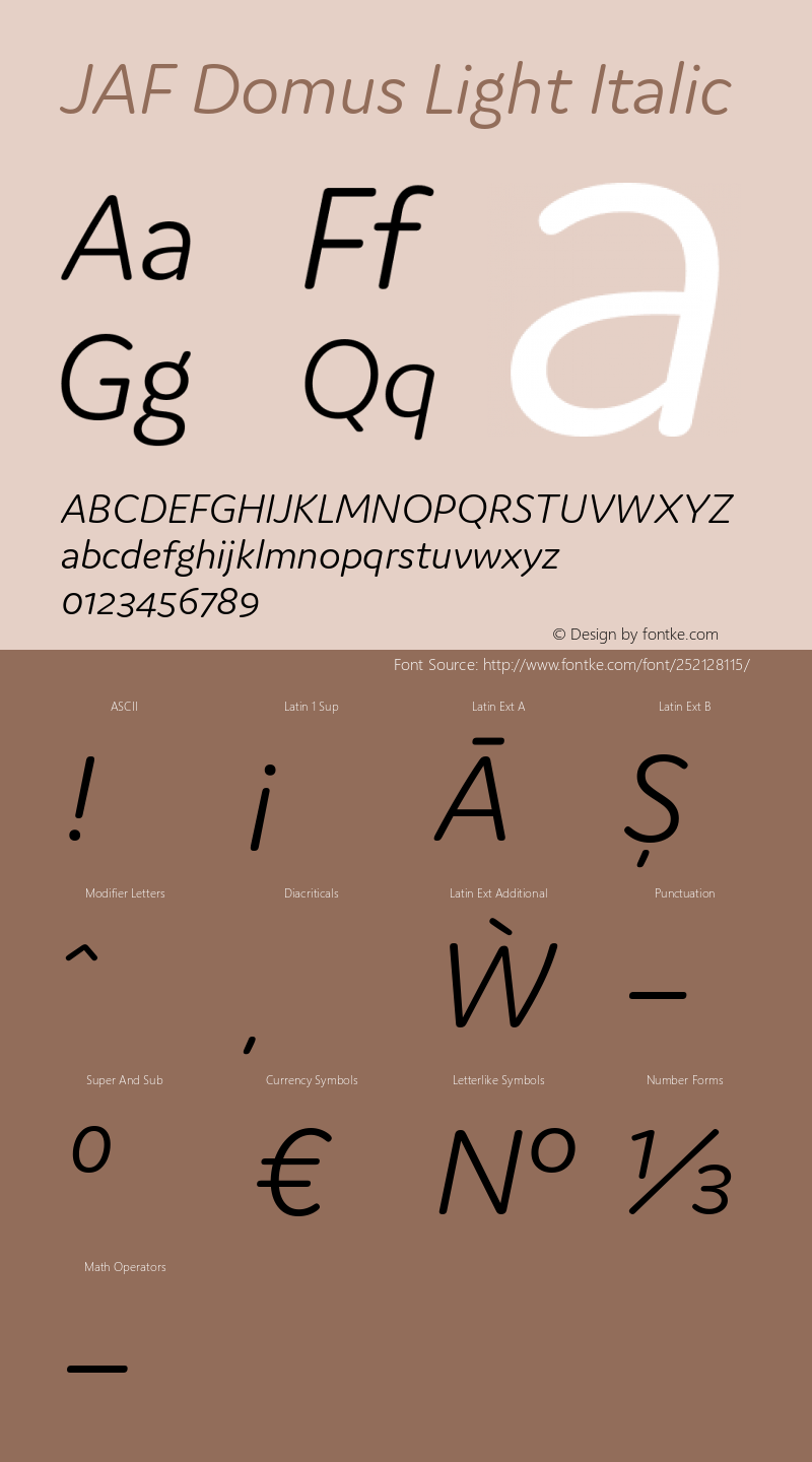 JAF Domus Light Italic Version 6890.900 (2024-02-19)图片样张