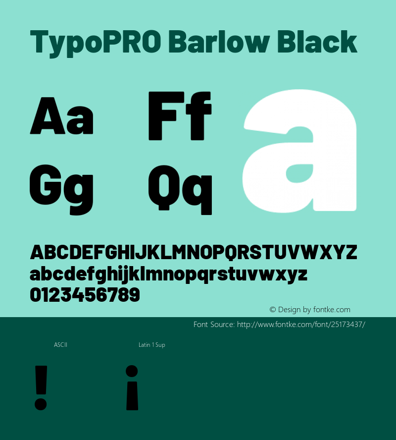 TypoPRO Barlow Black Version 1.301图片样张