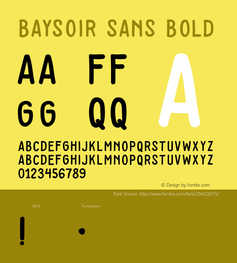 Baysoir Sans Bold 图片样张