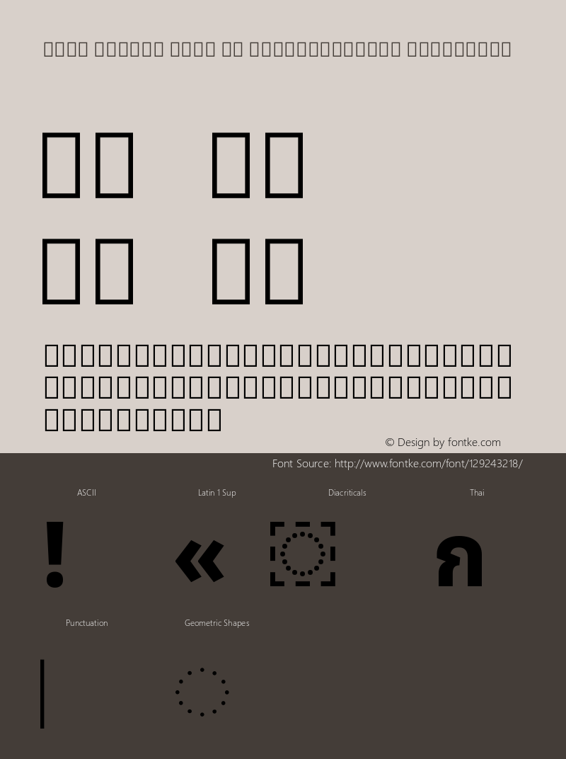 Noto Looped Thai UI SemiCondensed ExtraBold Version 1.00图片样张