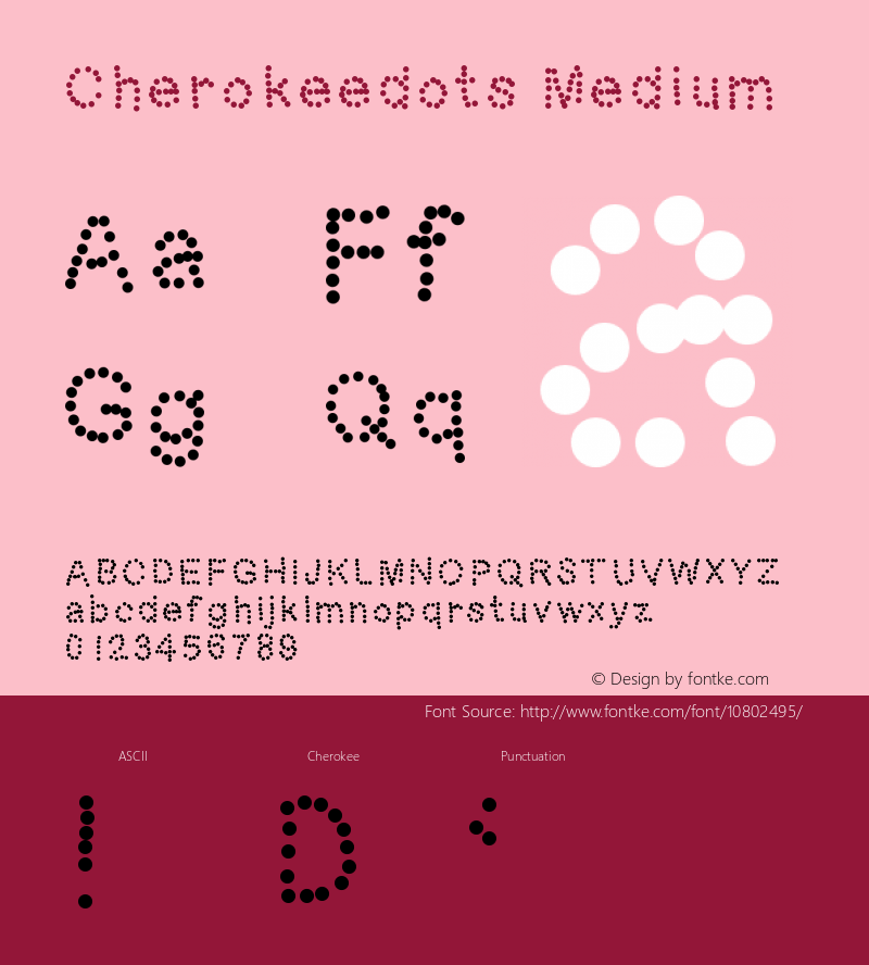 Cherokeedots Medium Version 001.000图片样张