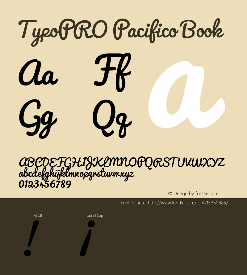 TypoPRO Pacifico Book Version 2.00图片样张