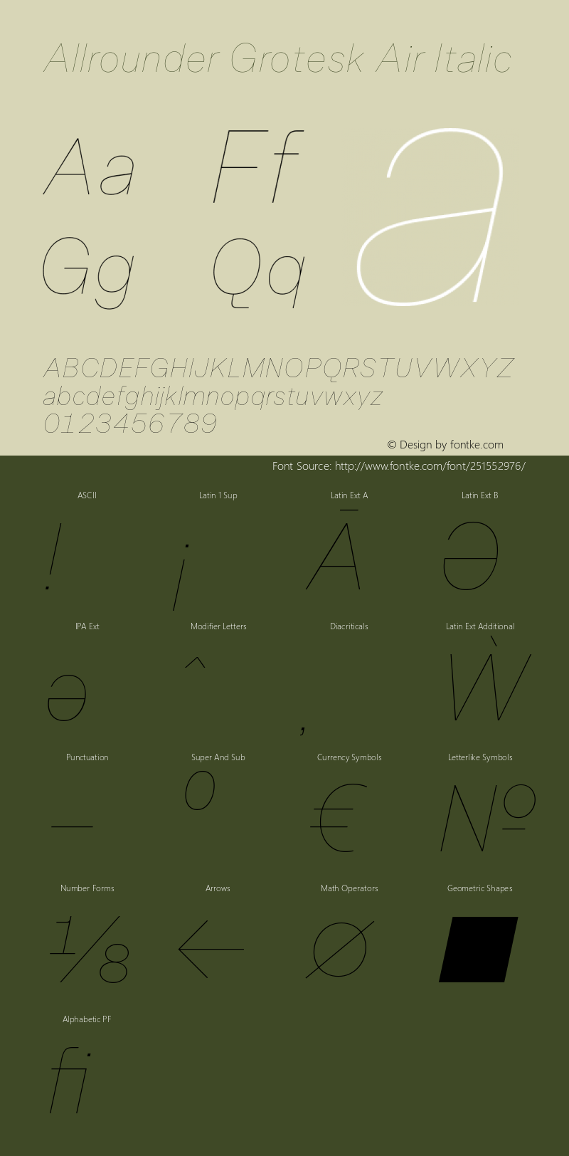 Allrounder Grotesk Air Italic Version 2.000图片样张