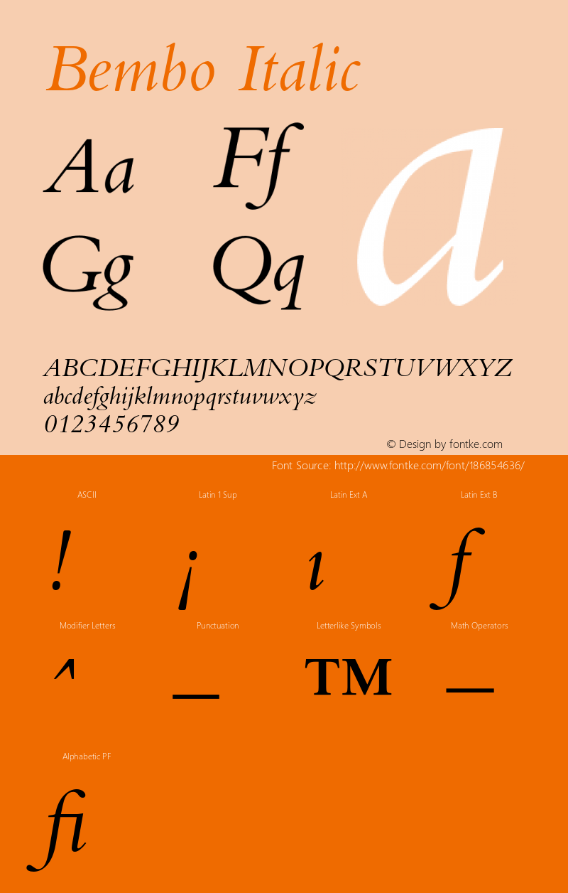 Bembo-Italic 001.000图片样张