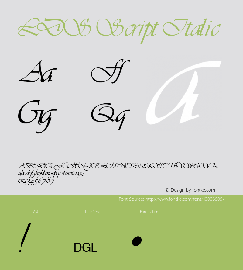 LDS Script Italic 1.02图片样张