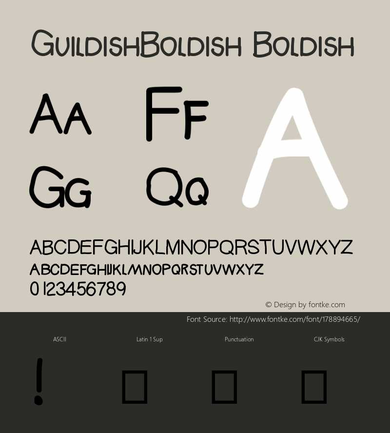 GuildishBoldish Version 001.000图片样张