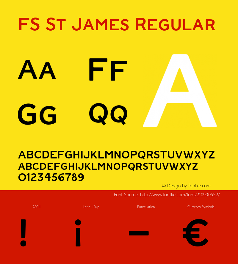 FS St James Regular Version 1.02;PS 001.001;hotconv 1.0.88;makeotf.lib2.5.64775图片样张
