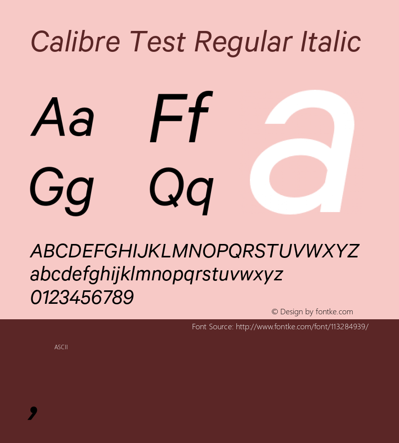 Calibre-RegularItalicTest Version 1.005;PS 001.001;hotconv 16.6.54;makeotf.lib2.5.65590;0图片样张