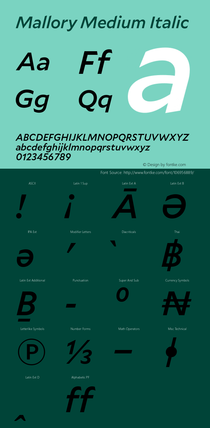 Mallory Medium Italic Version 2.000;PS 2.000;hotconv 16.6.51;makeotf.lib2.5.65220图片样张