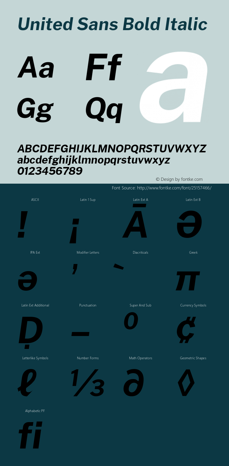 United Sans Bold Italic Version 1.000;PS 001.000;hotconv 1.0.88;makeotf.lib2.5.64775图片样张