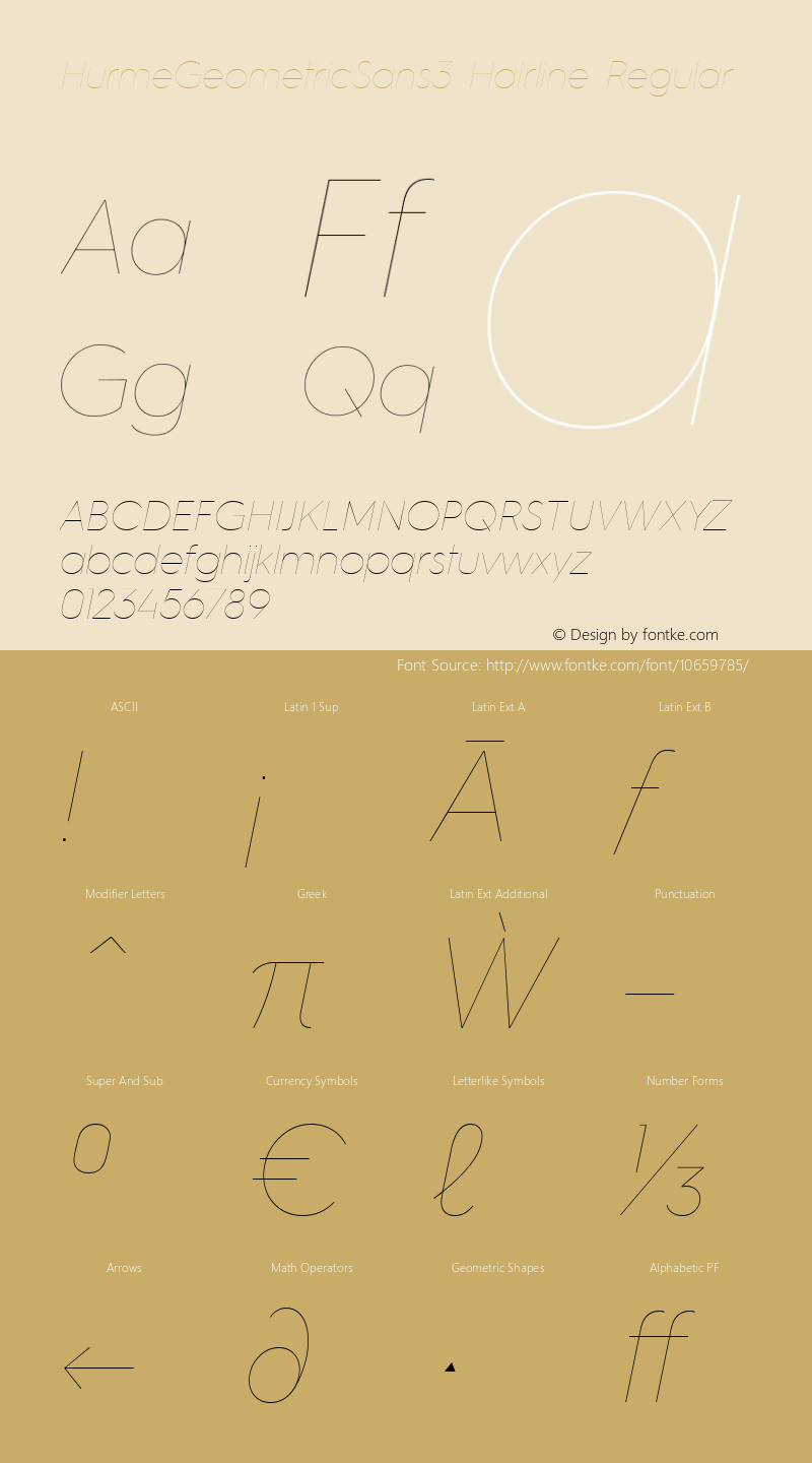 HurmeGeometricSans3 Hairline Regular Version 1.001;com.myfonts.easy.hurme-design.hurme-geometric-sans-3.3-hairline-oblique.wfkit2.version.3WTa图片样张