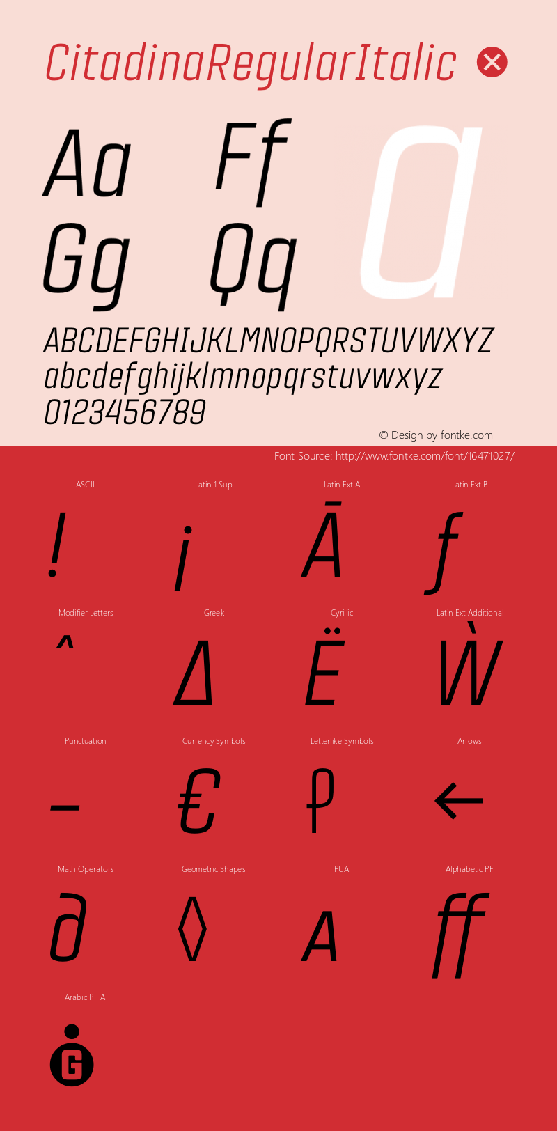 CitadinaRegularItalic ☞ Version 001.001 ;com.myfonts.easy.graviton.citadina.regular-italic.wfkit2.version.4Af3图片样张