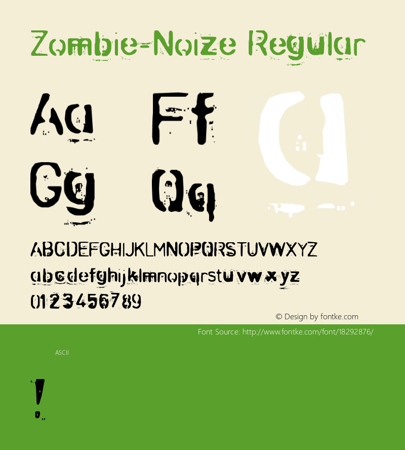 Zombie-Noize Regular 2000; 1.0, a zombie release图片样张