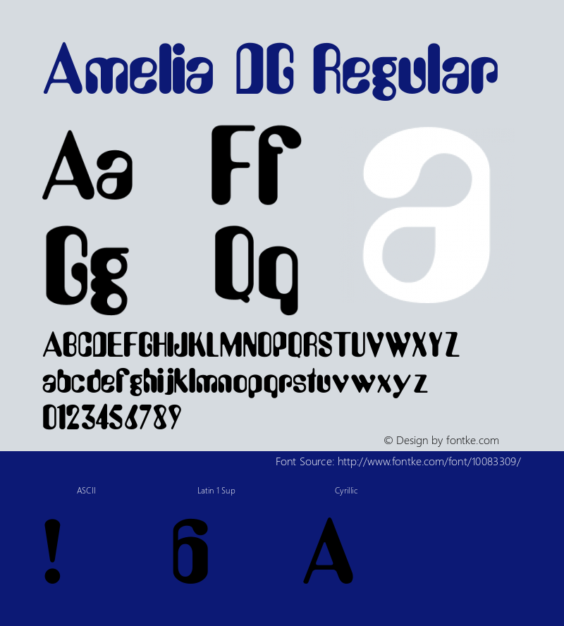 Amelia_DG Regular Converted from H:\NEW\AML___DG.TF1 by ALLTYPE图片样张