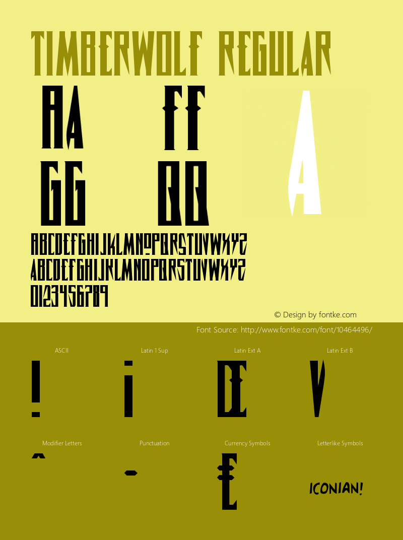 Timberwolf Regular 002.000图片样张