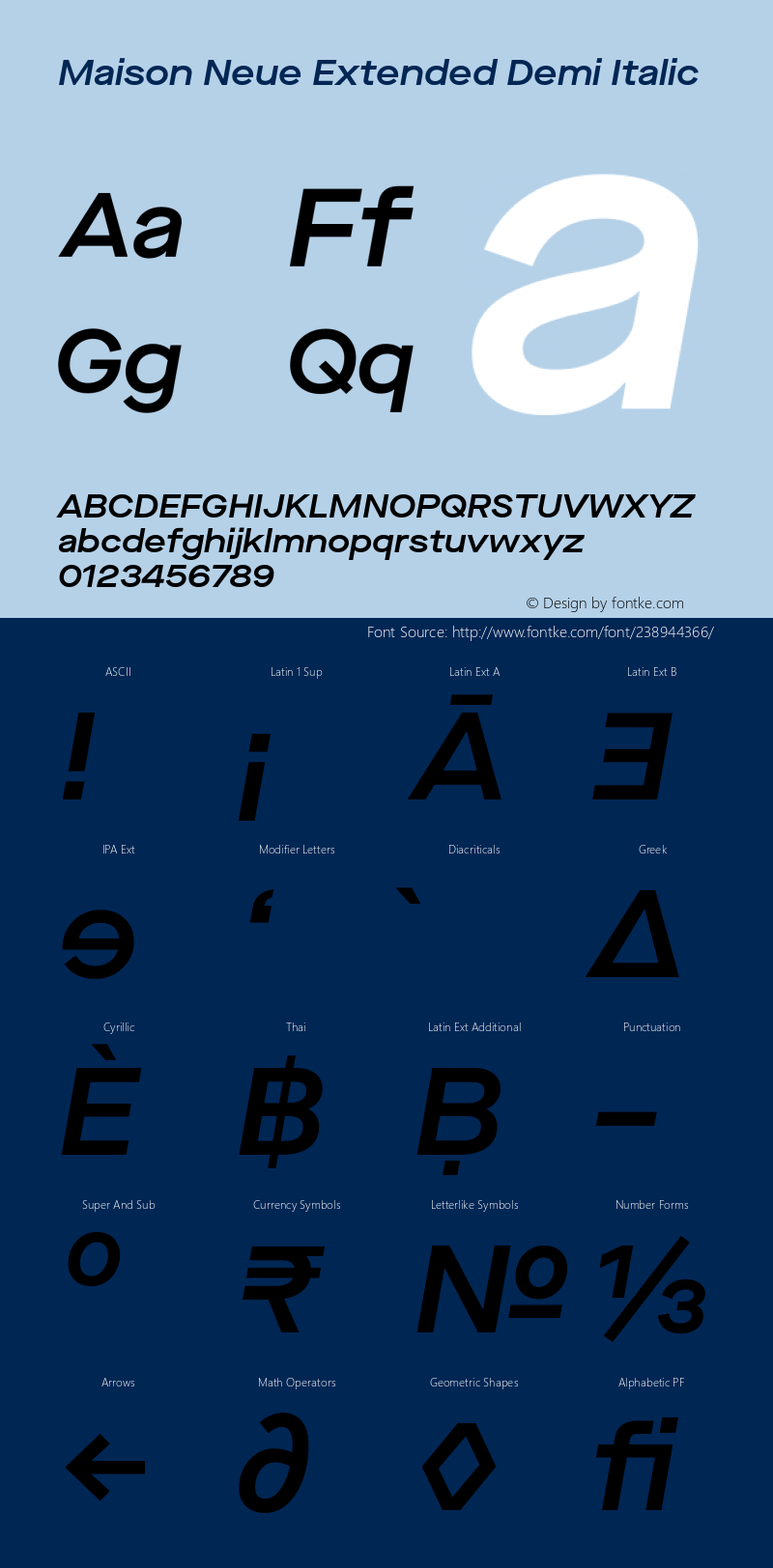 Maison Neue Extended Demi Italic Version 3.002图片样张