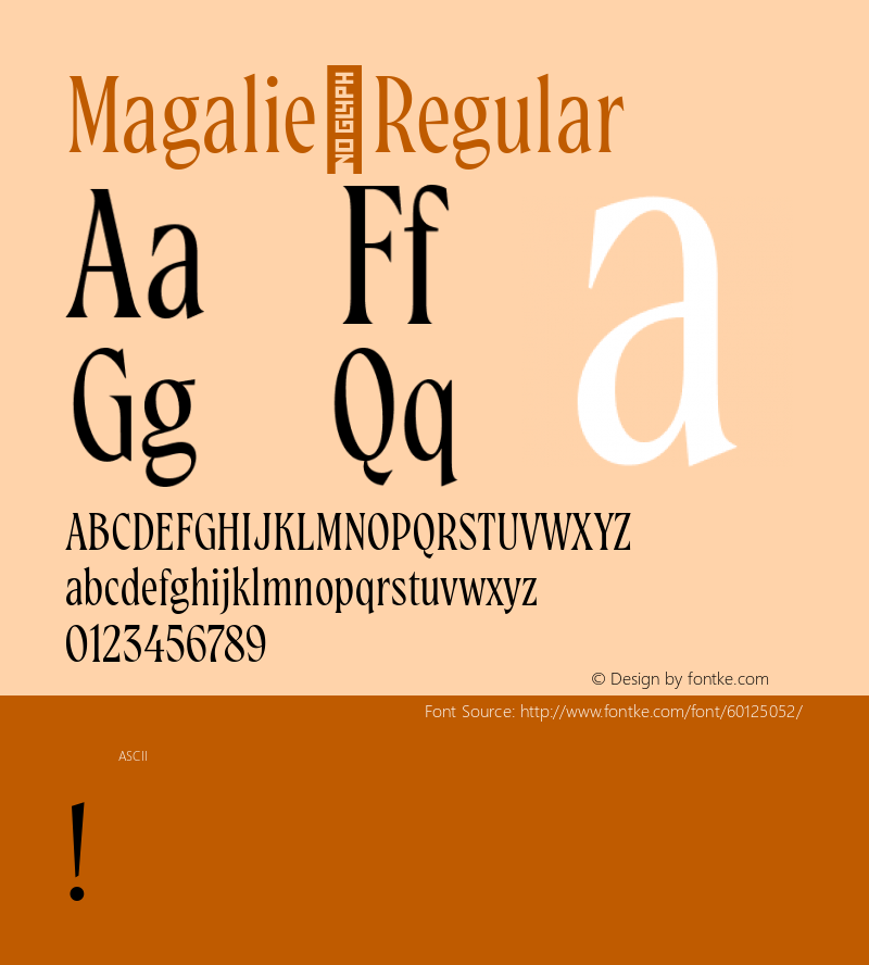 Magalie Regular Version 1.000图片样张