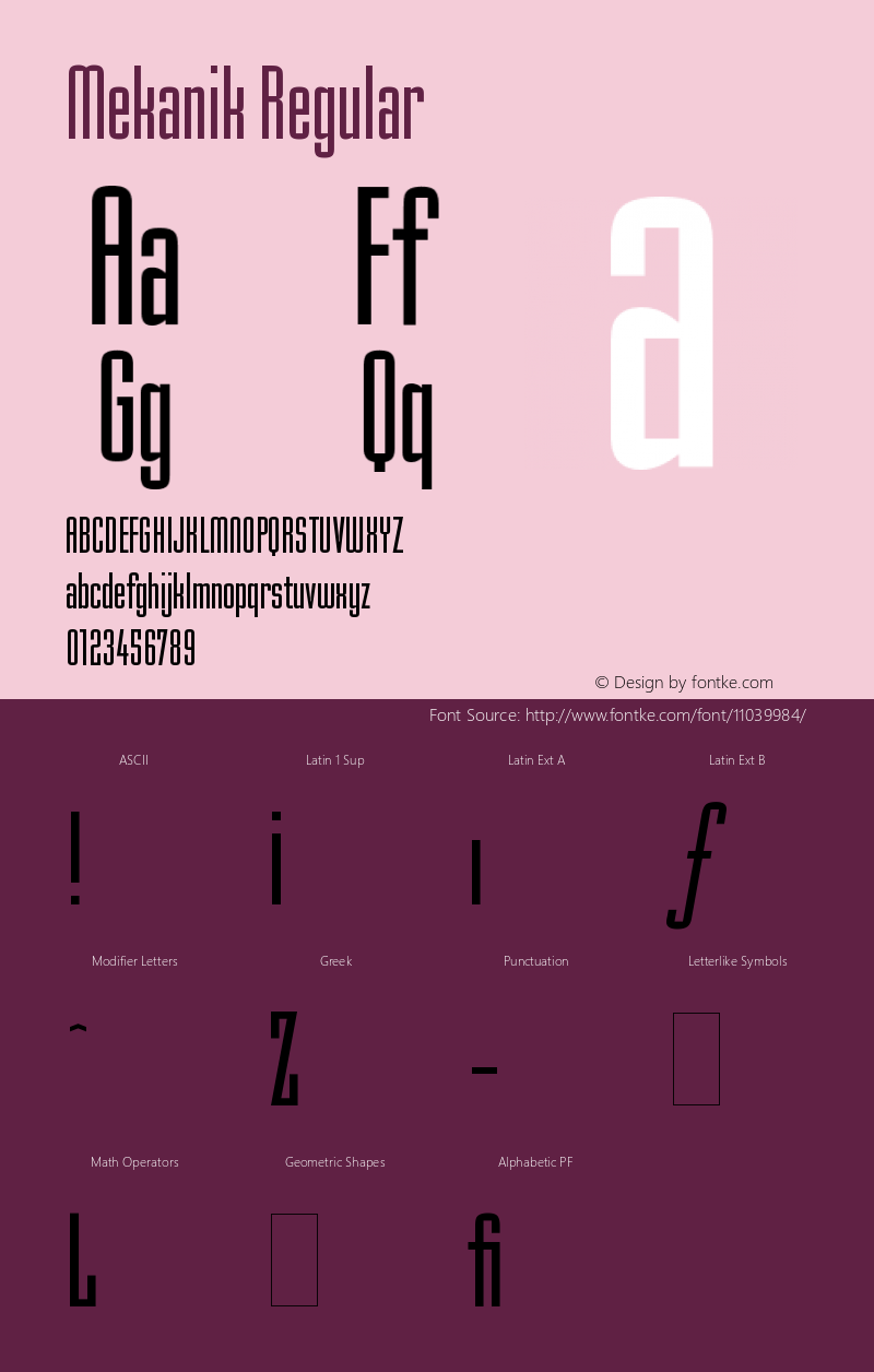 Mekanik Regular Version 001.001图片样张