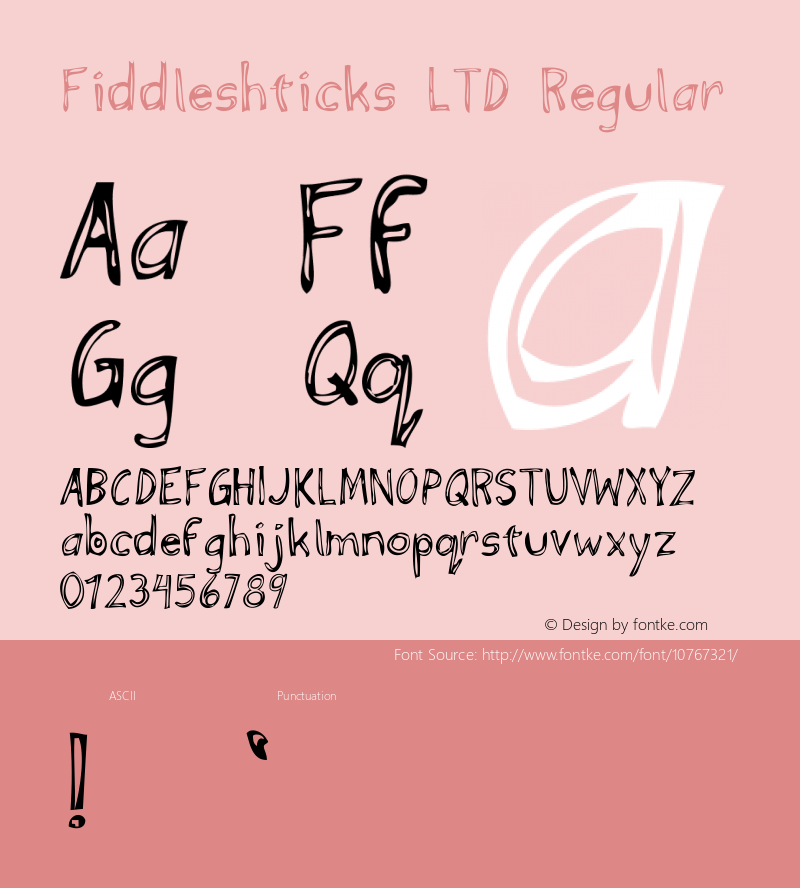 Fiddleshticks LTD Regular Version 1.000图片样张