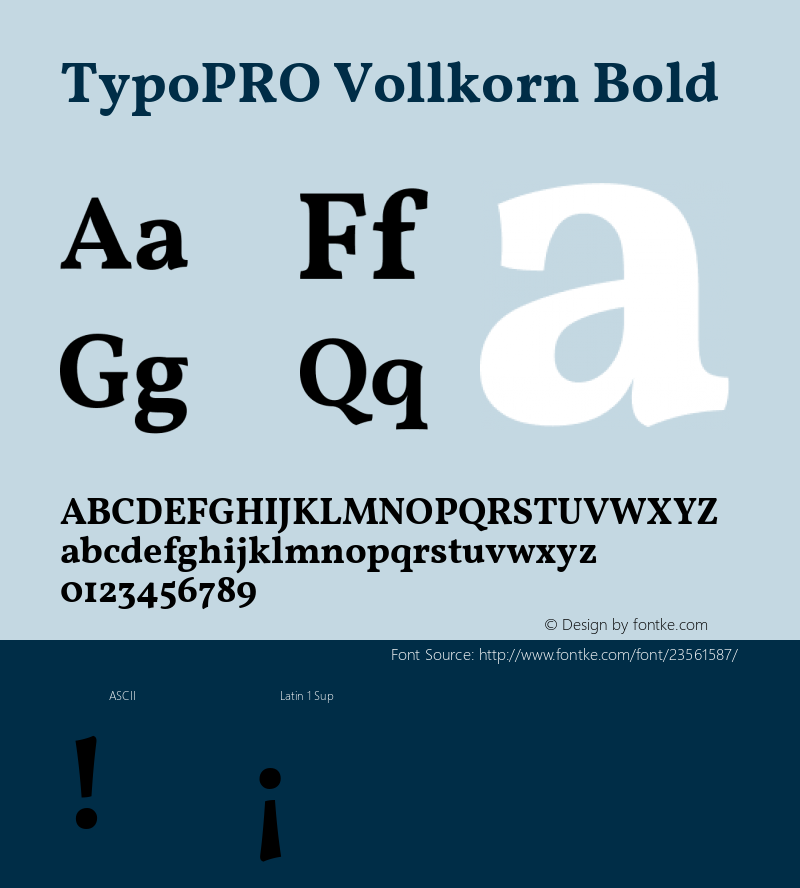 TypoPRO Vollkorn Bold Version 4.015图片样张