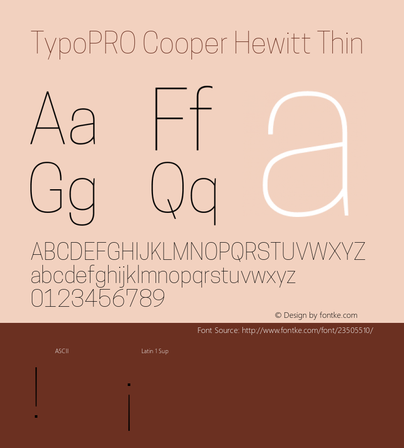 TypoPRO Cooper Hewitt 1.000图片样张