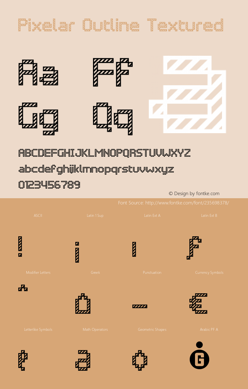 Pixelar Outline Textured Version 1.000 | FøM Fix图片样张