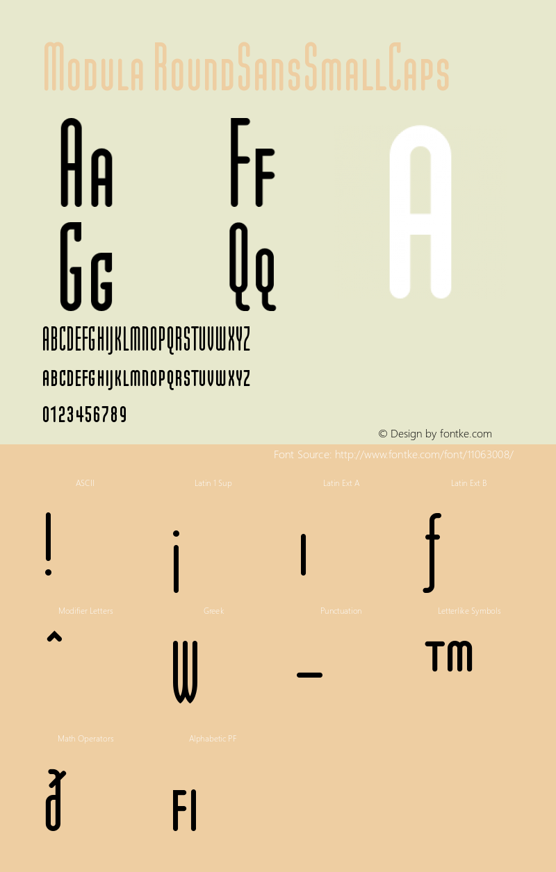 Modula RoundSansSmallCaps Version 001.000图片样张