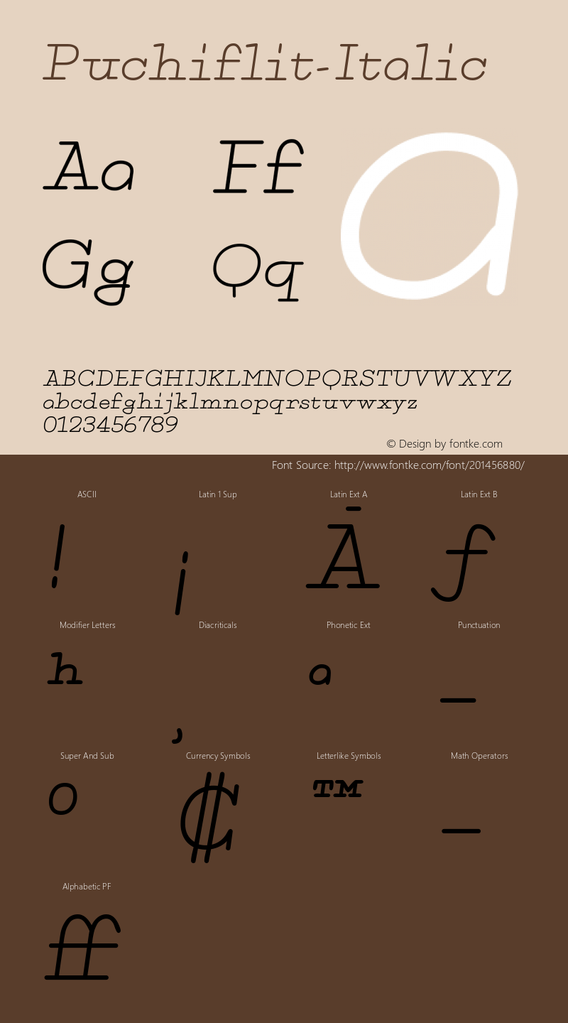 ☞Puchiflit-Italic Version 1.000;com.myfonts.easy.sugargliderz.puchiflit.regular-italic.wfkit2.version.5BGu图片样张