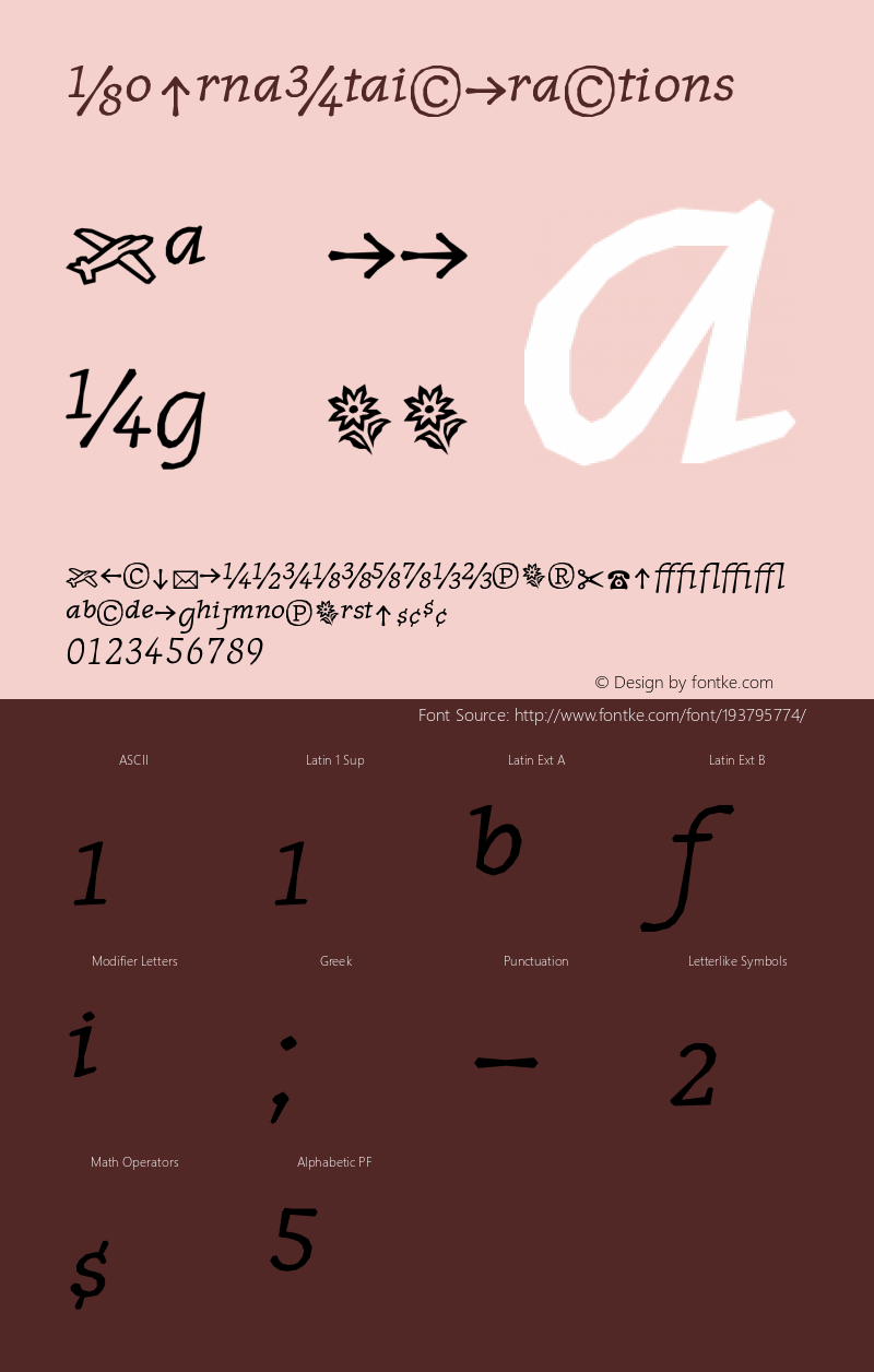 ☞JournalItalicFractions Version 1.0; release;com.myfonts.easy.emigre.journal.italic-fractions.wfkit2.version.MWf图片样张