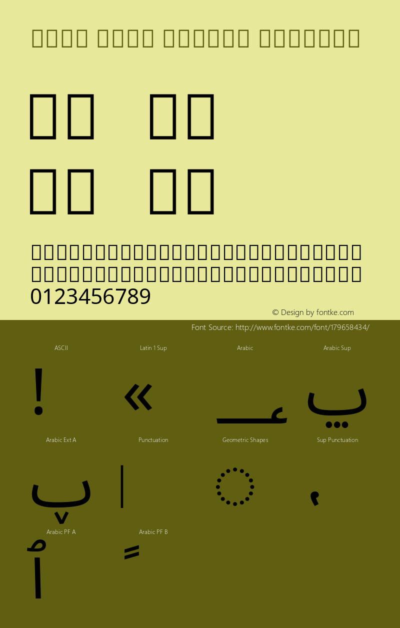 Noto Sans Arabic Regular Version 2.000; ttfautohint (v1.8.2)图片样张