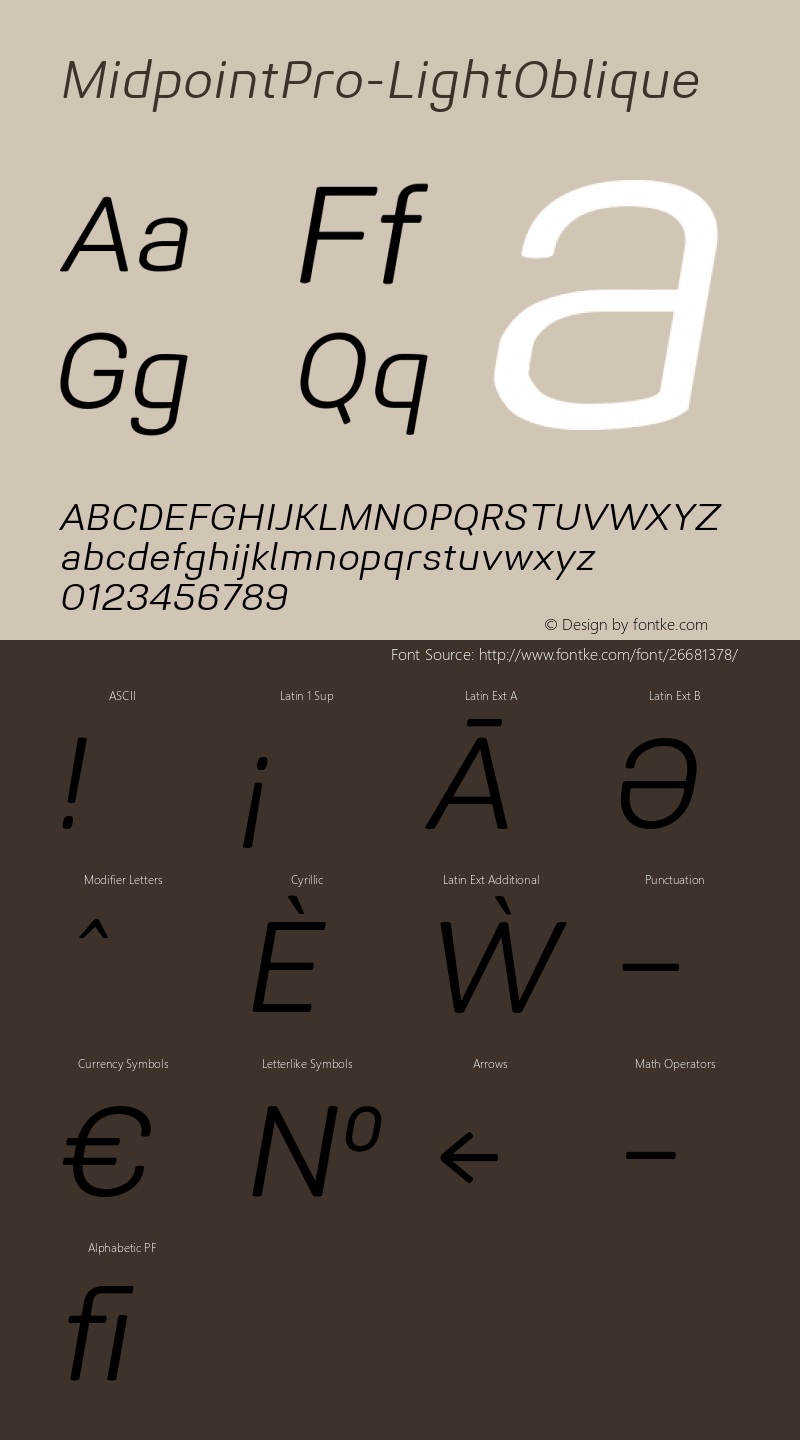 ☞Midpoint Pro Light Oblique Version 1.000;com.myfonts.easy.konstantynov.midpoint-pro.light-oblique.wfkit2.version.4Gyr图片样张