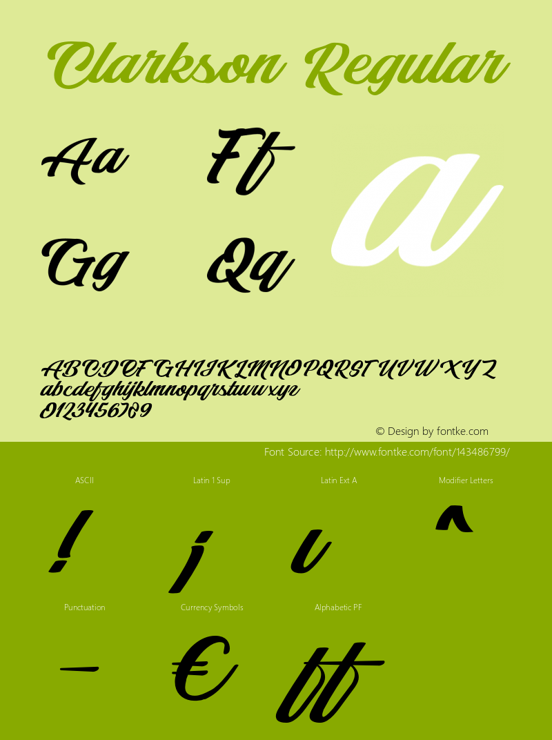 Clarkson Regular Version 1.000图片样张