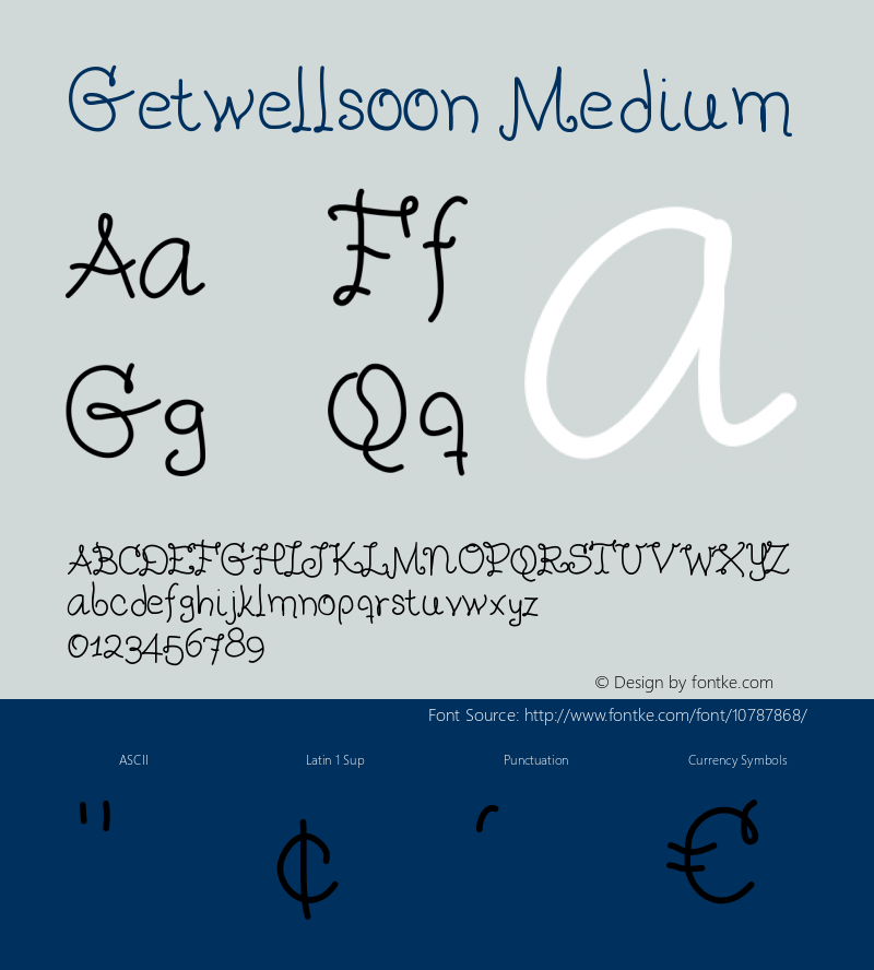 Getwellsoon Medium Version 001.000图片样张