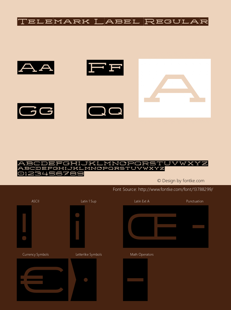 Telemark Label Regular Version 1.000图片样张