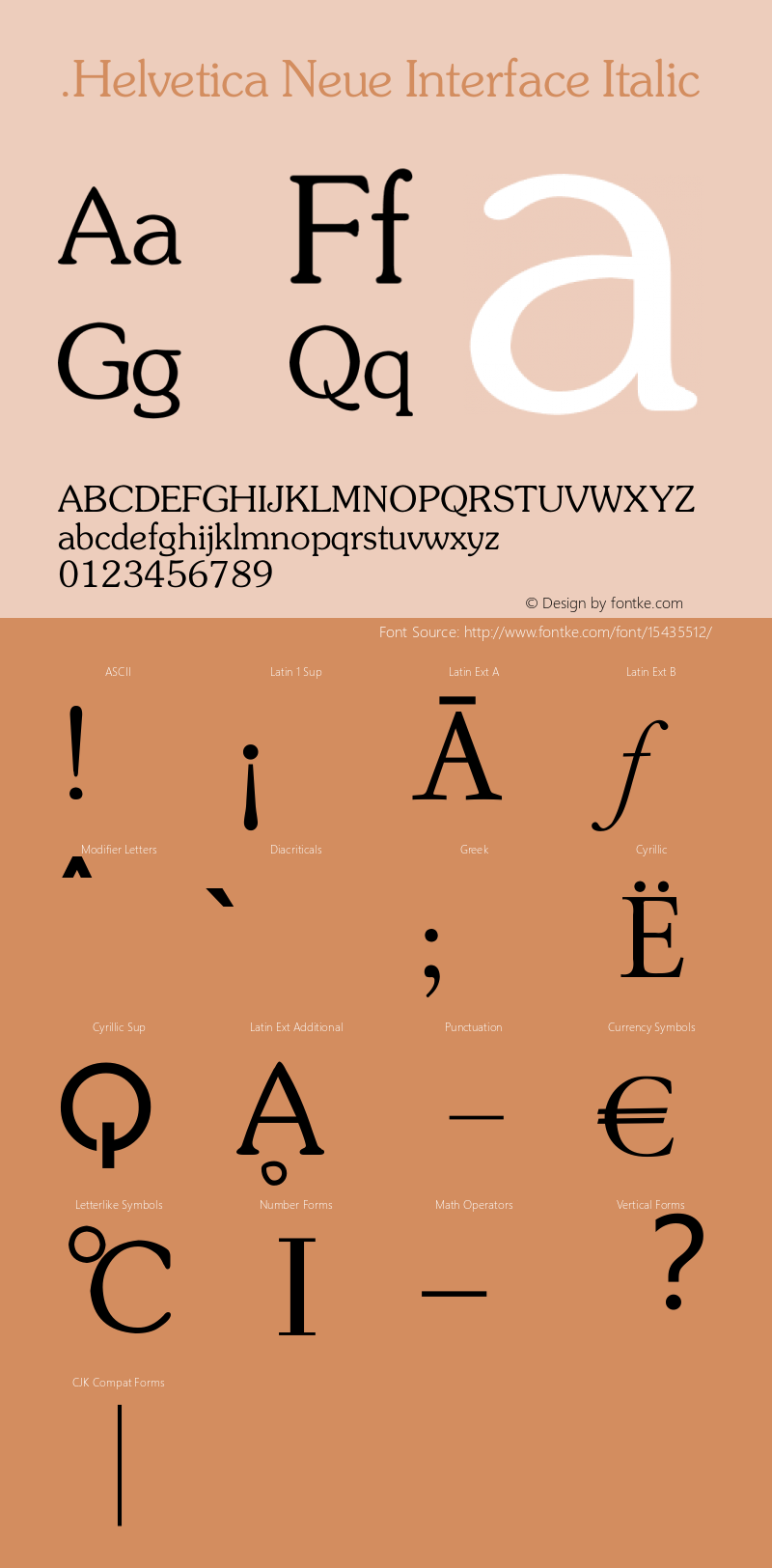 .Helvetica Neue Interface Italic 10.0d35e1图片样张