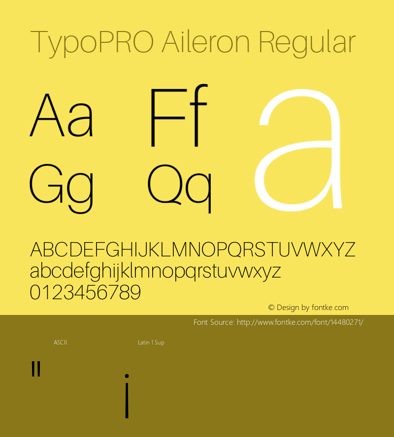 TypoPRO Aileron Regular Version 1.000;PS 001.000;hotconv 1.0.70;makeotf.lib2.5.58329图片样张