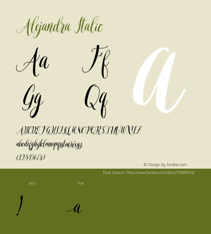 Alejandra Italic 001.000图片样张