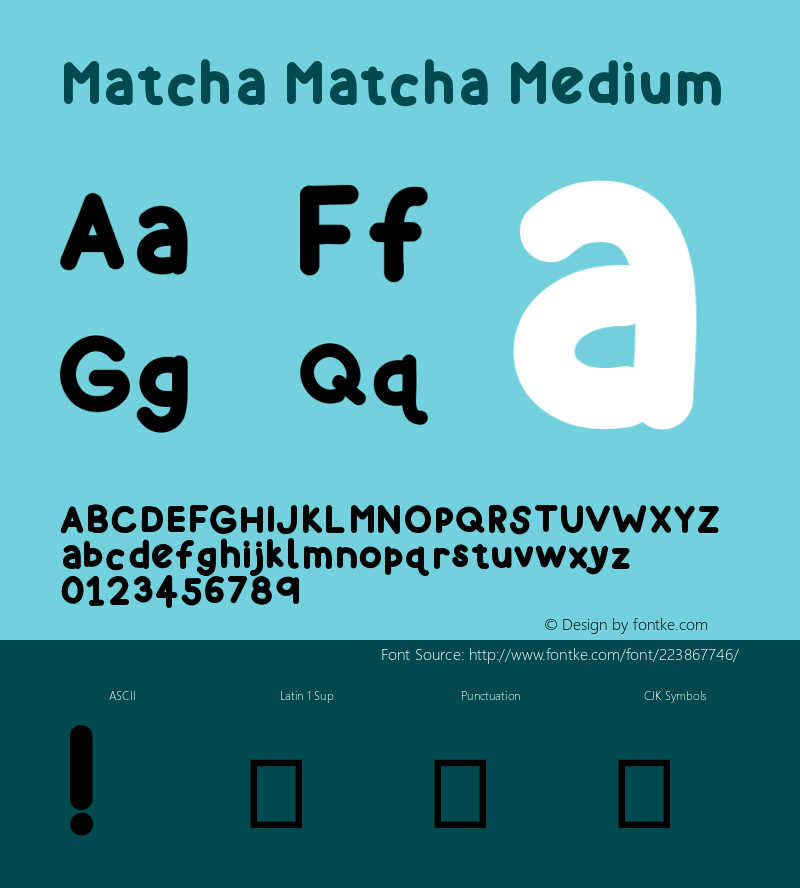 Matcha Matcha Version 001.000图片样张