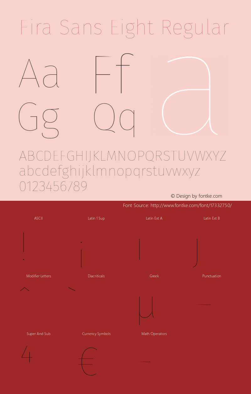 Fira Sans Eight Regular Version 4.106图片样张