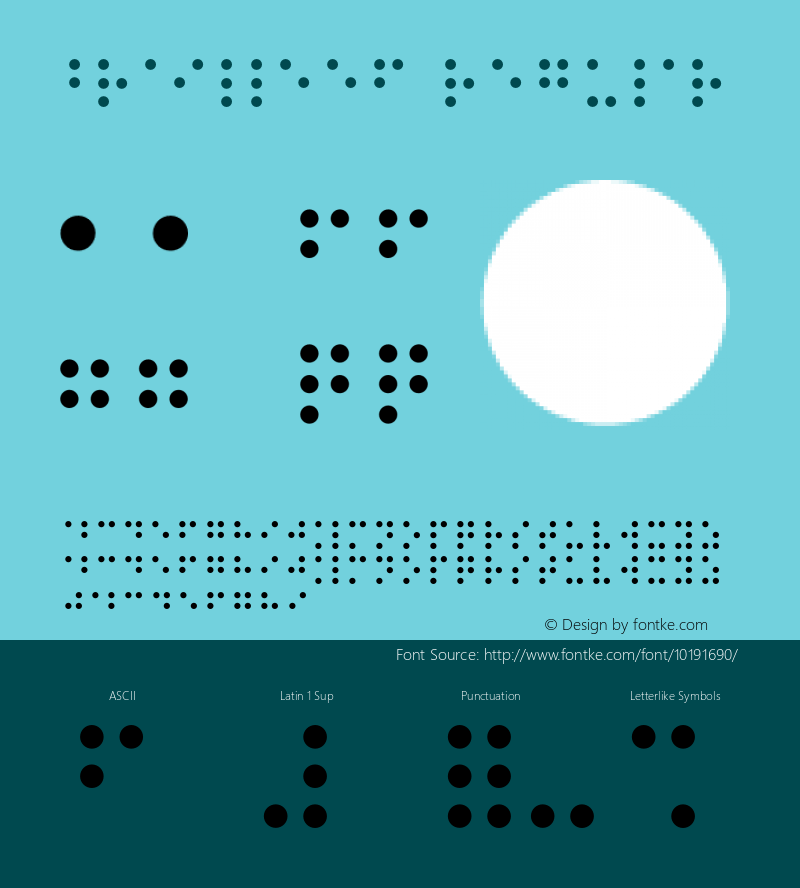 BrailleEF Regular 001.000图片样张