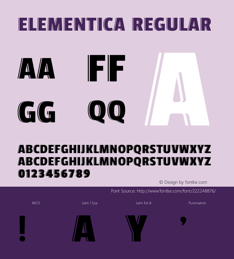 Elementica Version 1.002;Fontself Maker 3.5.7图片样张