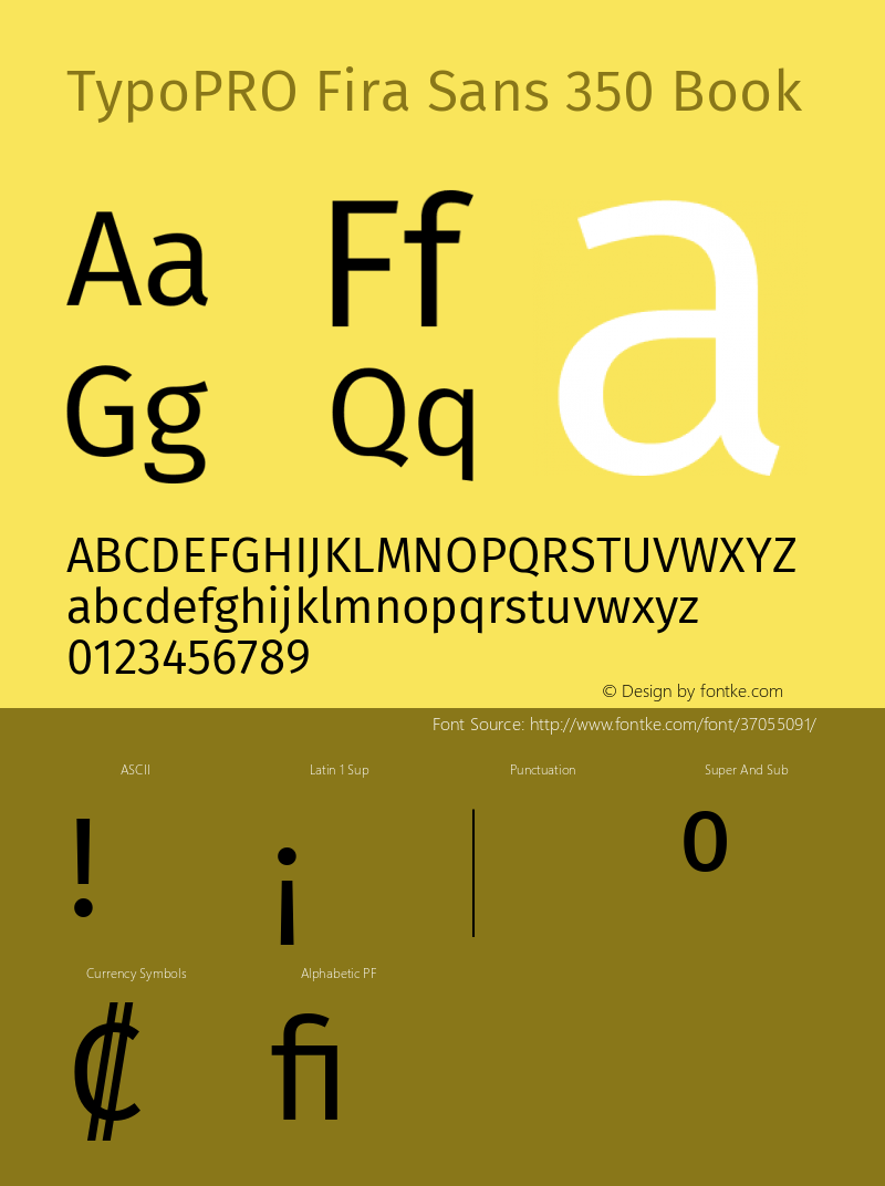 TypoPRO Fira Sans Book Version 4.301;PS 004.301;hotconv 1.0.88;makeotf.lib2.5.64775图片样张