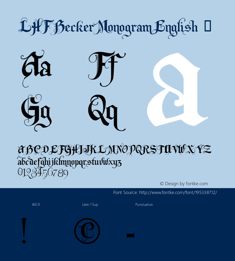 ☞LHF Becker Monogram English 2/1.12.02  www.letterheadfonts.com;com.myfonts.easy.letterheadfonts.lhf-monogram-english.lhf-becker-monogram-english.wfkit2.version.Qjz图片样张