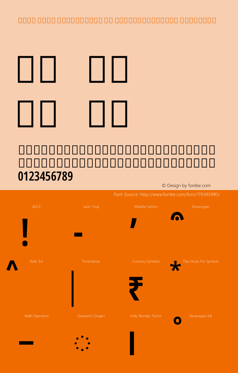 Noto Sans Devanagari UI ExtraCondensed SemiBold Version 2.001图片样张