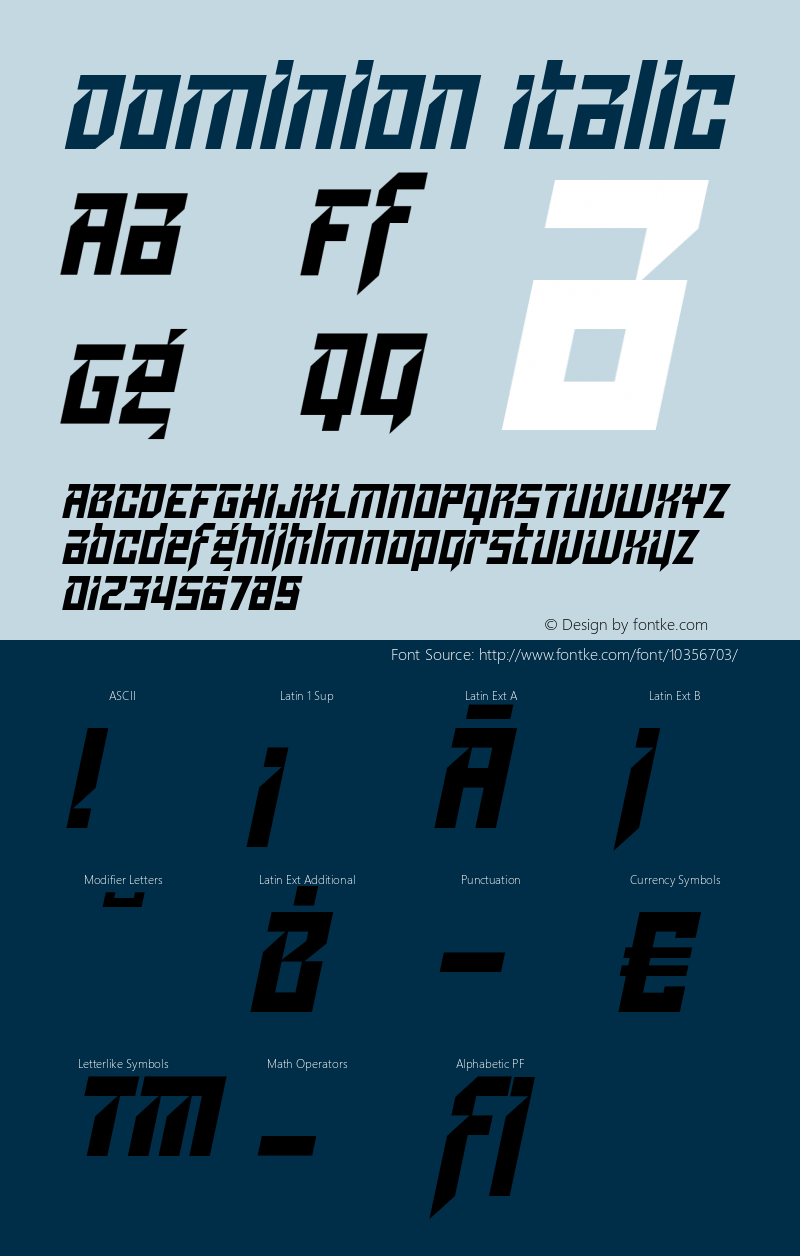 Dominion Italic Version 001.001图片样张