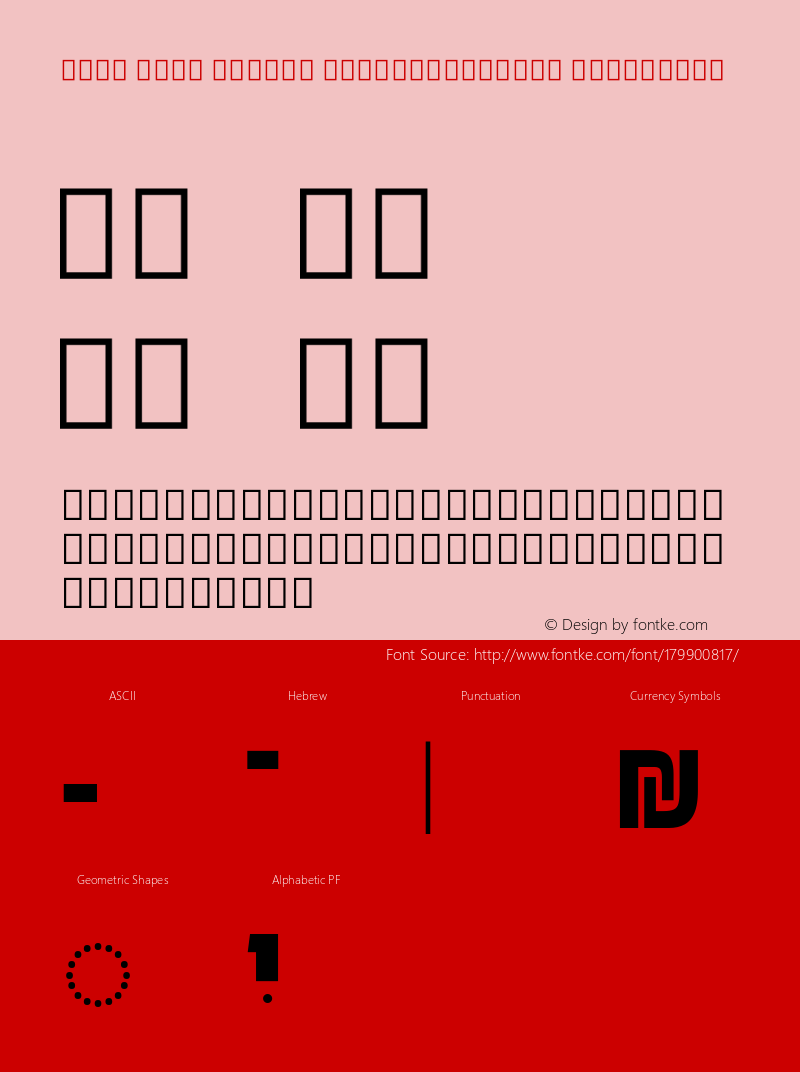 Noto Sans Hebrew ExtraCondensed ExtraBold Version 3.000; ttfautohint (v1.8.4) -l 8 -r 50 -G 200 -x 14 -D hebr -f none -a qsq -X 