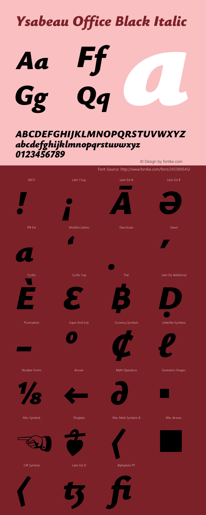 Ysabeau Office Black Italic Version 2.001图片样张