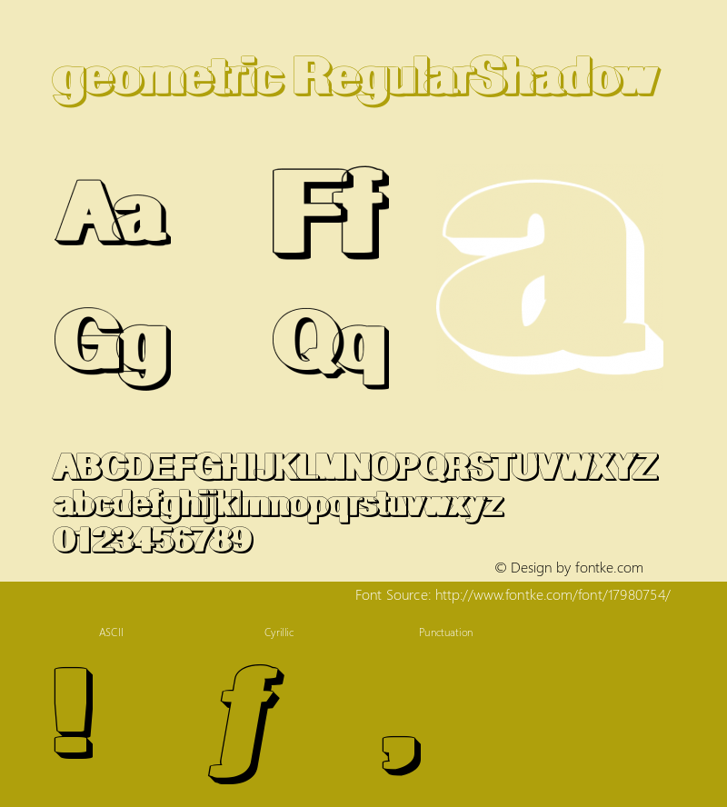 geometric RegularShadow Version 1.001 2006图片样张